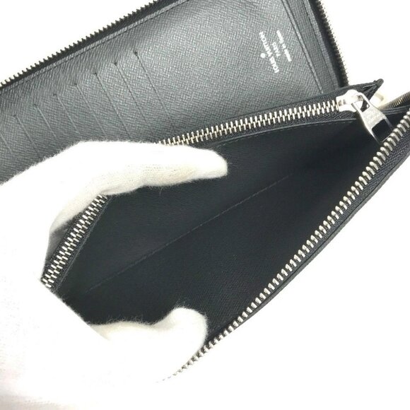 LOUIS VUITTON N61253 Damier Graphite Karakoram Zippy Wallet Vertical Long Wallet - Picture 3 of 13
